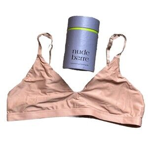 Nude Barre Bra‎ XL Bralette Wireless Lightweight Unpadded Tagless Adjustable New